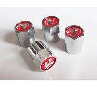 Vaux Chrome Wheel Valve Dust Caps. Corsa Astra Grandland Insignia Nova Mokka Monterey Movano Vivaro Zafira VX220 Viva