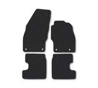 Vauxhall Adam (2012-2019) Heavy Duty Thick Rubber Car Mats Accessories Tailored Fit Front Rear Set Compatible Accessory Waterproof Durable Non-Slip 5mm Full Coverage Protection with Clips