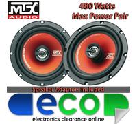 MTX TR65C 6.5" 2-Way Coaxial Car Audio Speakers 60w Rms 240w Max inc grilles