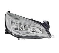 1LG 010 011-341 Right OS Headlight Headlamp Chrome Bezel Halogen Bulb DRL Hella