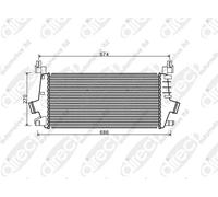 Fits Vauxhall Astra J Estate 2010-2013 Intercooler .