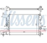 NISSENS 630725 Engine radiator