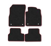Vauxhall Cascada (2013-2018) Car Mats Accessories Tailored Fit Carpet Floor Mats Non Slip Red Trim Accessory Compatible Front Rear Set Anti Slip Backing Custom Fit Hand-Finished Full Coverage Clips
