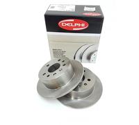 Vauxhall Cavalier C25XE Rear Brake Disc Set Delphi 90509590