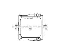 AVA Coolant Radiator RE2094 for Renault Trucks Midlum (2006) 220.08