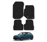 Vauxhall Corsa F (2020+) Compatible Car Mats Accessories [NOT FOR EV] Carpet Tailored Fit Black Trim Full Coverage Accessory Floor Mat Water-Resistant Anti Slip Backing Full Coverage Hand-Finished