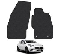 Vauxhall Corsa Van D (2006-2014) Van Mats Accessories Tailored Fit Carpet Car Floor Mats Non Slip Black Trim Compatible Accessory Anti Slip Full Coverage Durable Granulated Backing Hand-Finished Clips