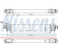 Intercooler 96311 Nissens 1302311 1302314 13440202 13472371