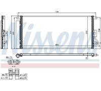 NISSENS 940390 Air conditioning condenser