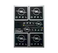 Vauxhall Official Motorsport Sticker Set, Black and Chrome Logo, Licensed Product, 94 x 131 mm (6 Stickers)