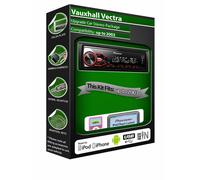 Vauxhall Vectra C car stereo, Pioneer radio USB AUX, plays iPod iPhone Android