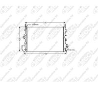PRASCO OLA2462 Engine radiator