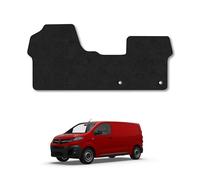 Vauxhall Vivaro (2019+) Van Mats Accessories Tailored Fit Carpet Car Floor Mats Non Slip Black Trim Compatible Accessory Anti Slip Full Coverage Durable Granulated Backing Hand-Finished Clips