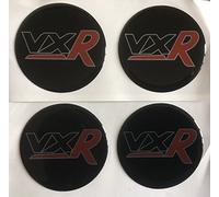 VAUXHALL VXR ALLOY WHEEL CENTRE DOMED STICKERS X4 CORSA INSIGNIA ASTRA RED (60MM)