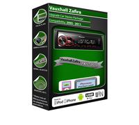 Vauxhall Zafira car radio, Pioneer stereo USB AUX iPod iPhone Android player kit