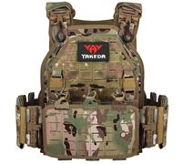 vAv YAKEDA Tactical Vest for Men Military 1000D Nylon Quick Release Cutting Modular Vest Multicam Lightweight Vest (CP)