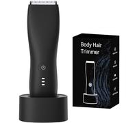 Vavame The Skin-Safe Trimmer Carex 2.0 for Women, Removable Suspended Ceramic Blades, with USB Charging Base (Black)