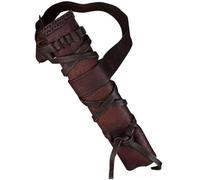 VAVENI Men's medieval hand woven antique sword set, outdoor fencing protective cover, adjustable(brown,L)