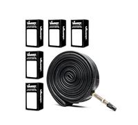 Vavert 700 x 18-25c Road Bike Inner Tubes - Presta 60mm Long Valve (Set of 5)