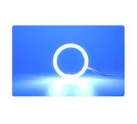 VAVGKDKPZB Angel Eye Kit 2PC 12-24V COB Led Halo Ring Angel Eyes For Car Motorcycle Circular Light 70mm 80mm 90mm Daytime Running Headlight Buld Car Angels Eyes(110mm,Ice Blue)