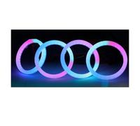 VAVGKDKPZB Angel Eye Kit 4/2/1PCS Car RGB Angel Eyes Dynamic With Turn Signal 60mm 70mm 80mm 90mm Halo Rings DRL Led Headlights Projector APP Control Car Angels Eyes(60mm,1PC Ring)