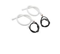 VAVGKDKPZB Angel Eye Kit Car 30/45/60cm Flexible DRL Day Time Running Light Angel Eye White Amber Blue Red LED Headlight Strip Waterproof Car Angels Eyes(45CM,Red)