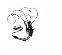 VAVGKDKPZB Angel Eye Kit For Car Motorcycle 2.5 3.0 Inch Projector Lens Retrofit Angel Eyes Accessories LED RGB APP Control Devil Demon Lamps Car Angels Eyes(4 in 1 RGB)