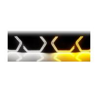 VAVGKDKPZB Angel Eye Kit For Subaru For Impreza For WRX STI 2008-2014 4Pcs For M4 For Style LED Angel Eyes Kit Halo Rings Headlight Car Angels Eyes(W Y LED Board Kit)