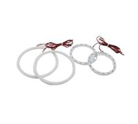 VAVGKDKPZB Angel Eye Kit For VW For Golf Mk4 1998-2004 Accessories SMD Cotton Light Switchback LED Angel Eye Ring DRL Kit Car Angels Eyes(White)