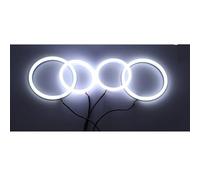 VAVGKDKPZB Angel Eye Kit For VW For Golf MK4 R32 For GTi VR6 CABRIO For A4 1998-2004 Cotton Light LED Angel Eye Dual Color Car Angels Eyes(Only white color)