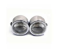 VAVGKDKPZB For Touring For Cruiser For Suzuki Motorcycle Double Twin Head Light Dominator Dual Headlight Clear Or Yellow Lens Motorcycle Headlight Assembly(Silver)
