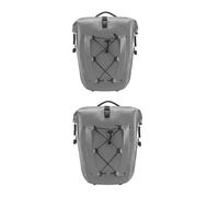 VAVGKDKPZB Motor Pannier Bag Waterproof 25L Bike Rack Bag Twin Pack CombinationMountain Road Bicycle Tail Seat Long Travel Double Side Bike Motorbike Saddle Bags(Grey 2pcs)