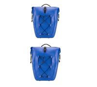 VAVGKDKPZB Motor Pannier Bag Waterproof 25L Bike Rack Bag Twin Pack CombinationMountain Road Bicycle Tail Seat Long Travel Double Side Bike Motorbike Saddle Bags(Blue 2pcs)