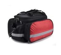 VAVGKDKPZB Motor Pannier Bag Waterproof Bicycle Saddle Bag Large Capacity Tail Rear Trunk Road Mountain Luggage Carrier Bike Bycicle Motorbike Saddle Bags(Red)