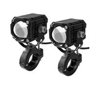 VAVGKDKPZB Motorcycle LED Spotlights Motorcycle LED Auxiliary Headlight Work Light Spotlight Dual Color Driving Fog Lamp For SUV Off-road Electric Car For Foggy Weather