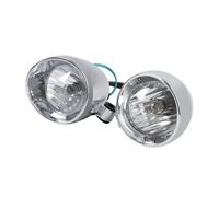VAVGKDKPZB Motorcycle LED Spotlights Universal Motorcycle Fog Lamp Headlight 2 4'' Chrome Front Retro LED Headlamp Auxiliary For Foggy Weather