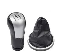 VAVGKDKPZB Shifter Lever Handle for Fiesta 2002-2007 Manual 5 6 Speed Gear Shift Knob Lever Gaitor Shifter(5 Speed Silver Set)