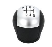 VAVGKDKPZB Shifter Lever Handle for Transit Van MK7 2006-2014 5 6 Speed Manual Automotive Gear Stick Shift Knob Lever(Silver 6 Speed)