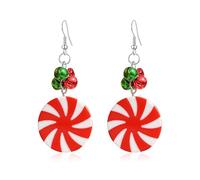 Vavhoo Christmas Theme Earrings Acrylic Cute Santa Claus Gingerbread Reindeer Stockings Earrings Christmas Jewelry Gift, Acrylic, No Gemstone