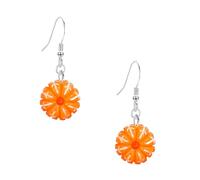 Vavhoo Summer Orange Fruit Dangle Earrings Lightweight for Everyday Wear Mini Orange Stud Earrings, L, Resin, No Gemstone
