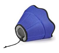 VavoPaw Dog Cone - Breathable, Lightweight, Adjustable Recovery Collar for Medium Dogs, Blue+Gray