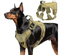 VavoPaw Heavy Duty Tactical Dog Harness for Large Dogs, No Pull Adjust