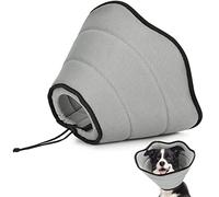 VavoPaw Pet Recovery Collar for Dogs, Soft Recovery Dog Cone Collar, Adjustable & Breathable E-Collars for Dogs After Surgery, Pet Cone Collars, L Size, Gray
