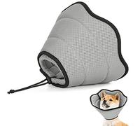 VavoPaw Pet Recovery Collar for Dogs, Soft Recovery Dog Cone Collar, Adjustable & Breathable E-Collars for Dogs After Surgery, Pet Cone Collars, M Size, Gray