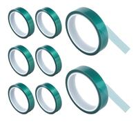 VAVPUP 8 Rolls High Temperature Heat Resistant Tape with PET and High Density Silicone Adhesive Electrical Insulation No Remnants Automotive Painting,Hardware Electroplating,Handicraft Fixing 2x33cm