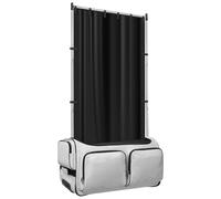 VAVPUP Dance Bag Suitcase Privacy Curtain Silver-Coated Waterproof Oxford Fabric No-Rack Portable Changing Room with Hook & Loop Fasteners for Dancer Backstage Accessories,Camping(black)