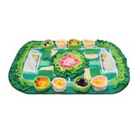 VAVPUP Extra Large Snuffle Mat for Dogs 77x50cm Sided Slow Feeder & Mental Stimulation Toy Fleece/Oxford,Machine Washable,Floral Design for Dogs,Cats & Small Pets(77 * 50cm)