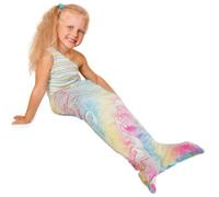 VAVPUP Glow In The Dark Mermaid Tail Blanket for Girls 3-6 - Super Soft Breathable Flannel,Double Stitching,100x50cm All-Season Sofa Blanket