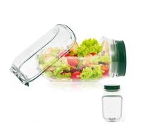 VAVPUP Original Salad Pod - 700ML Side Open Design with Leakproof Dressing Container,Microwave/Dishwasher/Freezer Safe for Meal Prep & Travel,Ideal for Home,Outdoor & Party Use (1pcs)