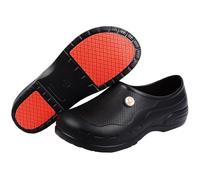 VAVSYL Chef Shoes for Men Women-Non Slip Kitchen Shoes for Chef Men-Nursing/Garden/Work Shoes for Men Women-Slip Resistant/Waterproof/Oil-Resitant Mens Clogs UK(11M/12W) Black